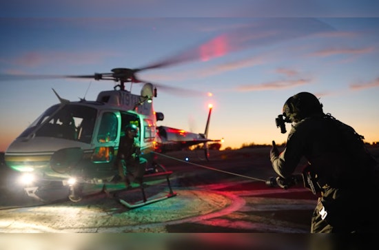 Placer County Sheriff's "Falcon 30" Helicopter Team Hones Night Rescue Skills for Community Safety