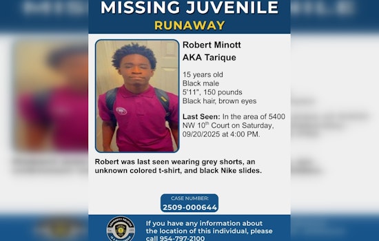 Plantation Police Ramp Up Search for Missing 15-Year-Old Boy, Community Urged to Report Sightings
