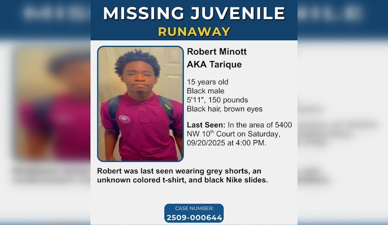 Plantation Police Ramp Up Search for Missing 15-Year-Old Boy, Community Urged to Report Sightings