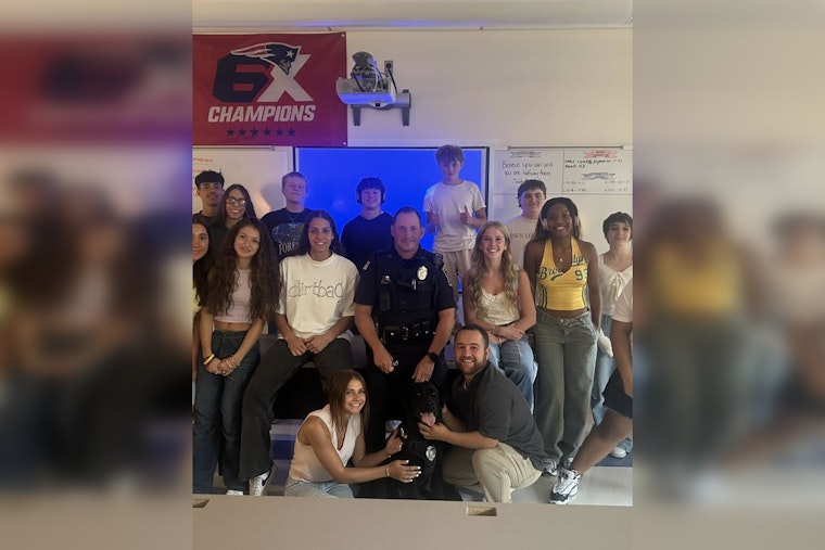 Plymouth Police Greet Students with High-Fives and Safety Measures for the New School Year