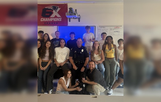Plymouth Police Greet Students with High-Fives and Safety Measures for the New School Year