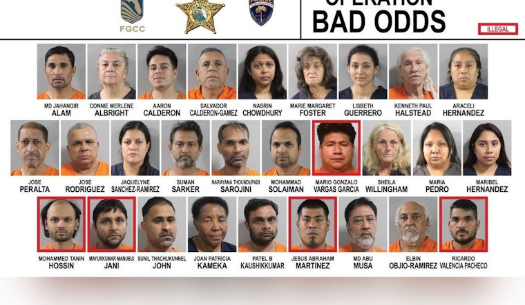 Polk County's "Operation Bad Odds" Nets 28 Arrests, 48 Illegal Gambling Machines Seized