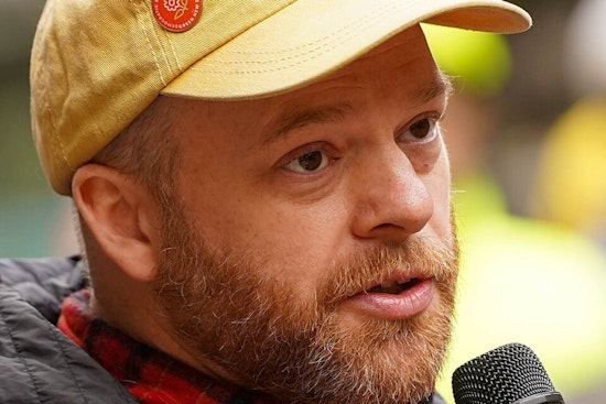 Portland Councilor Mitch Green Advocates for Social Housing, Joins Tenant Protection Rally at The Yards
