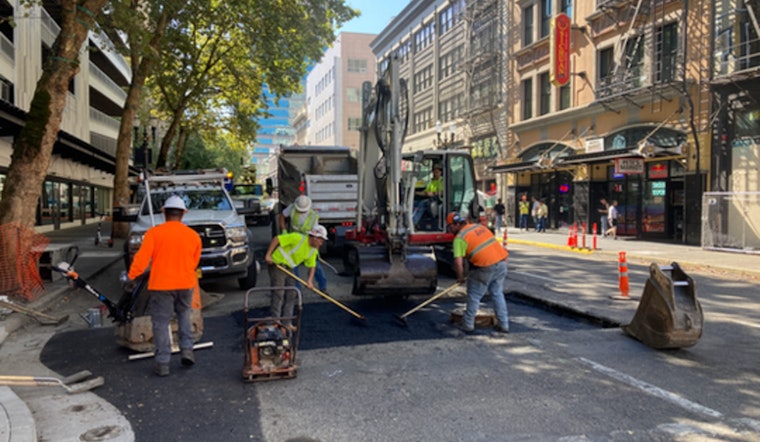 Portland Drivers Alert, Weekend Closures on SW Fourth Avenue for Paving Work