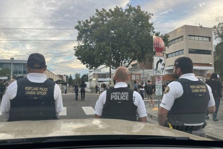 Portland Police Safely Manage Downtown March and Quell Tensions Outside ICE Building, Two Arrests Made