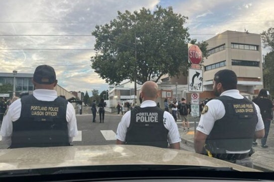 Portland Police Safely Manage Downtown March and Quell Tensions Outside ICE Building, Two Arrests Made