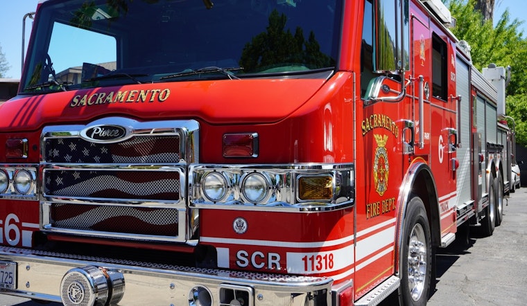 Railcar Carrying Telephone Poles Catches Fire in Sacramento, Prompts Evacuations and Road Closures