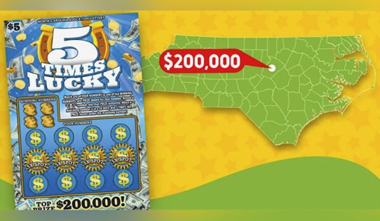 Raleigh Resident Strikes Gold with $200K Win from $5 Scratch-Off