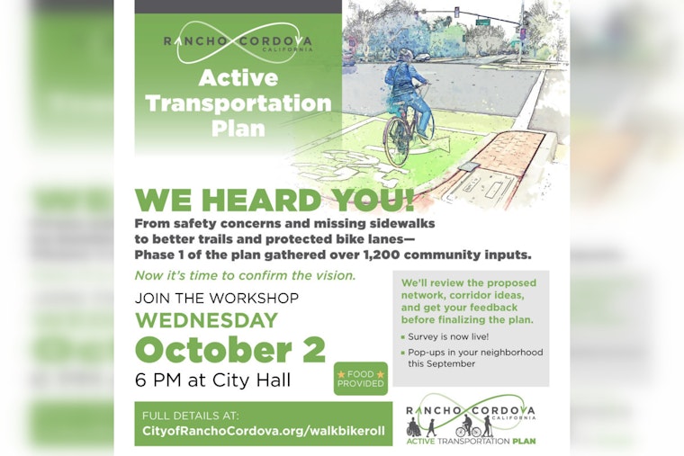 Rancho Cordova Launches Phase 2 of Active Transportation Plan, Invites Community Input for a More Connected City