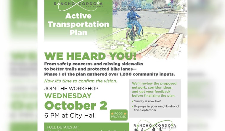 Rancho Cordova Launches Phase 2 of Active Transportation Plan, Invites Community Input for a More Connected City