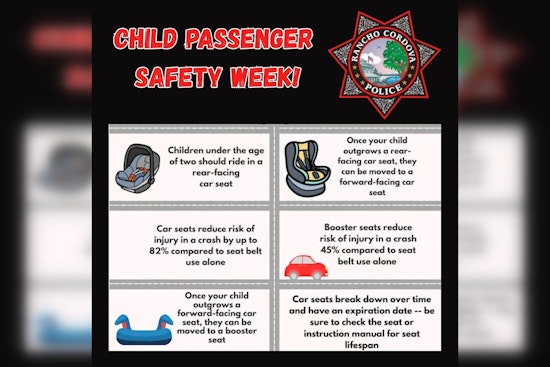 Rancho Cordova Police Focuses on Child Car Seat Safety During National Campaign