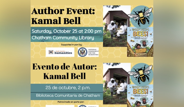 Renowned Author Kamal Bell to Share Bee Conservation Insights at Chatham Community Library Event in Pittsboro