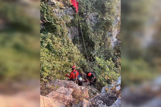 Retired Firefighter Rescued from Paragliding Mishap on Lewis Chapel Mtn by Dunlap Fire Department