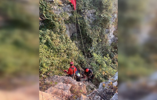 Retired Firefighter Rescued from Paragliding Mishap on Lewis Chapel Mtn by Dunlap Fire Department