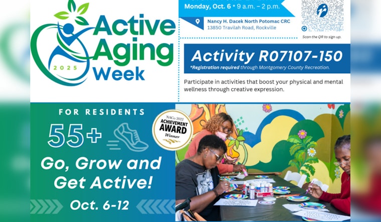 Rockville's Dacek North Potomac Community Center Hosts Active Aging Week to Empower Seniors