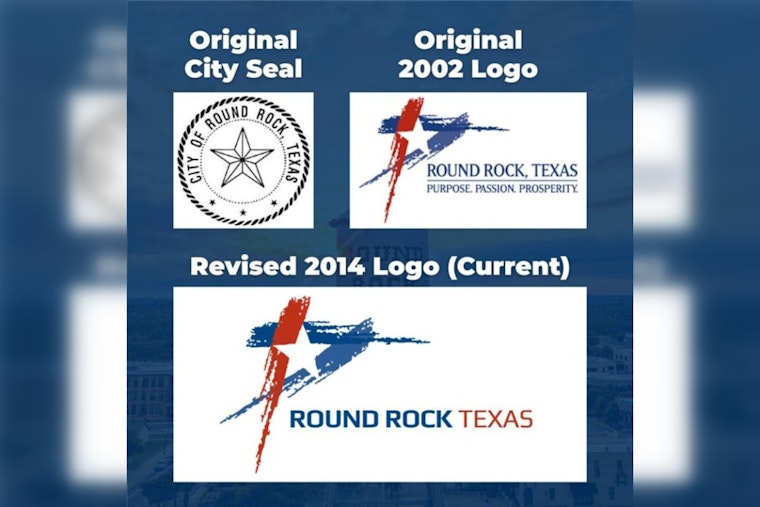 Round Rock Brush Stroke Star Logo Highlights City Growth and Economic Goals
