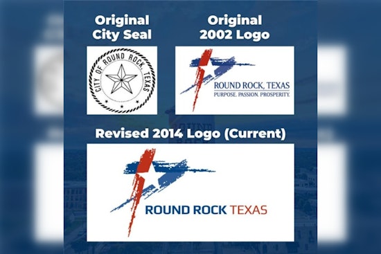 Round Rock Brush Stroke Star Logo Highlights City Growth and Economic Goals