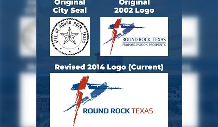 Round Rock Brush Stroke Star Logo Highlights City Growth and Economic Goals