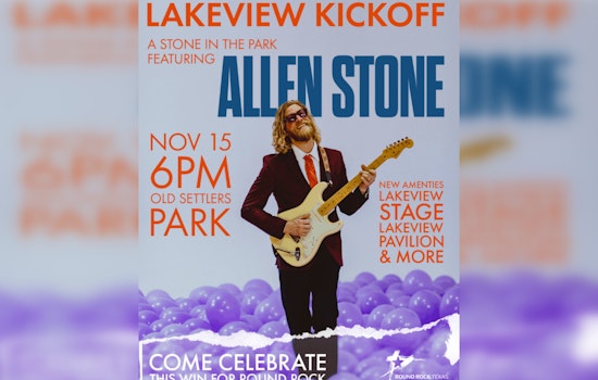 Round Rock to Unveil New Event Space at Old Settlers Park with Allen Stone Concert and Fireworks