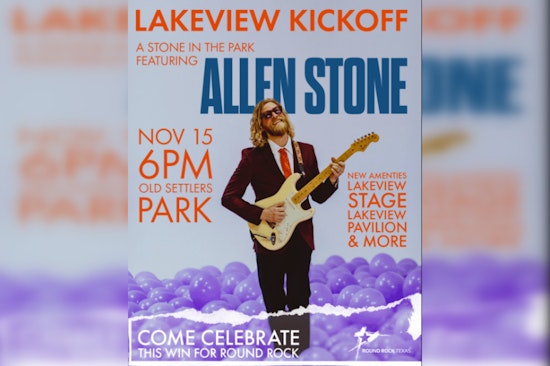 Round Rock's New Lakeview Pavilion & Stage Set for Stellar Debut with Allen Stone Concert and Fireworks Display