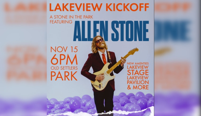 Round Rock's New Lakeview Pavilion & Stage Set for Stellar Debut with Allen Stone Concert and Fireworks Display