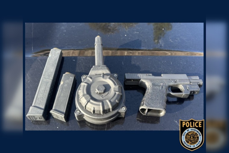 Sacramento Police Arrest 20-Year-Old Anthony Aguirre, Confiscate Stolen Firearm and Magazines