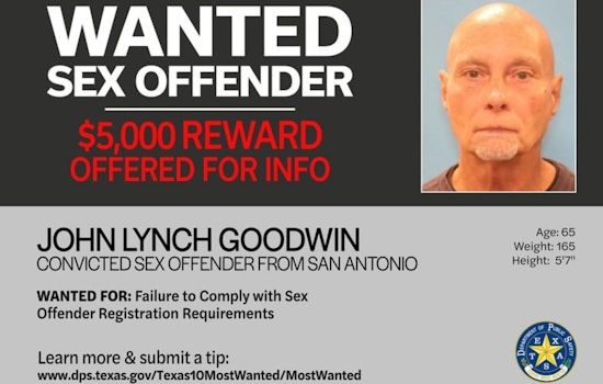 San Antonio Man, John Lynch Goodwin, Added to Texas' Top 10 Most Wanted Sex Offenders List