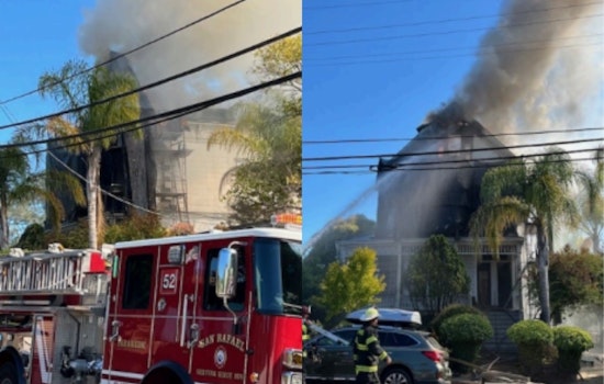 San Rafael Firefighters Contain Blaze at Historic Fifth Avenue Building, No Injuries Reported