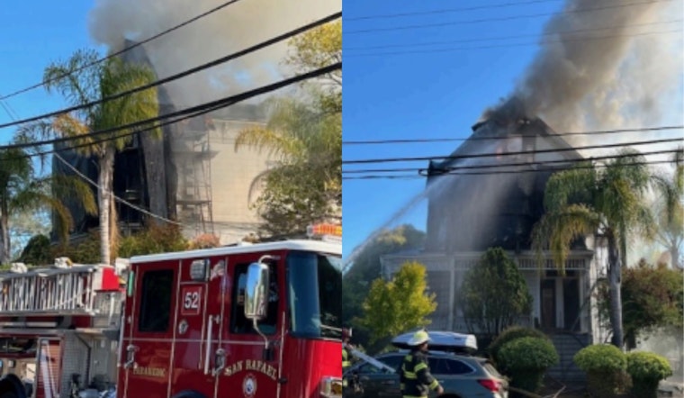 San Rafael Firefighters Contain Blaze at Historic Fifth Avenue Building, No Injuries Reported