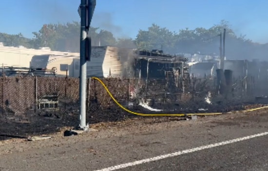 VIDEO: Santa Rosa Firefighters Quell Vegetation and Trailer Park Blaze, No Injuries Reported