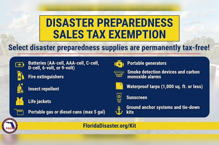 Sarasota Announces Permanent Tax Exemption on Disaster Preparedness Items Ahead of 2025 Hurricane Season