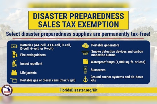 Sarasota Announces Permanent Tax Exemption on Disaster Preparedness Items Ahead of 2025 Hurricane Season