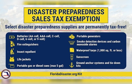 Sarasota Announces Permanent Tax Exemption on Disaster Preparedness Items Ahead of 2025 Hurricane Season