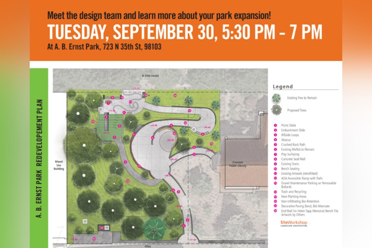 Seattle Parks and Recreation Announces A.B. Ernst Park Expansion, Invites Community to Open House Event