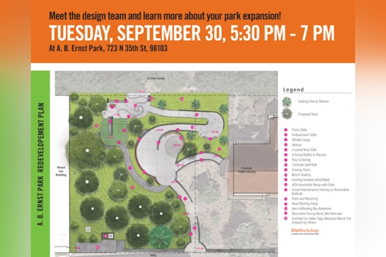 Seattle Parks and Recreation Announces A.B. Ernst Park Expansion, Invites Community to Open House Event