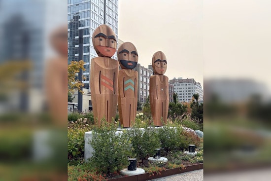 Seattle's Waterfront Park Celebrates Coast Salish Heritage with New Cedar Sculptures by Puyallup Tribal Artist