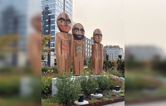 Seattle's Waterfront Park Celebrates Coast Salish Heritage with New Cedar Sculptures by Puyallup Tribal Artist