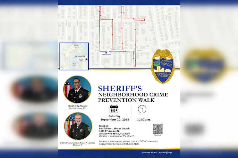 Sheriff T.K. Waters to Engage with Jacksonville Beach Community in Personalized Neighborhood Walk