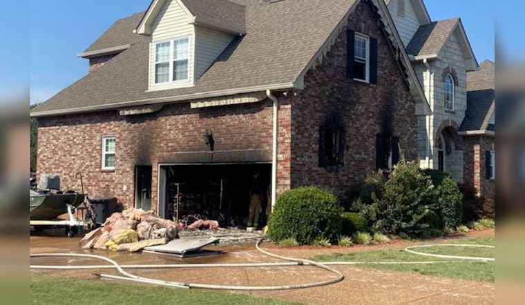 Smyrna Fire Crew's Swift Action Saves Home from Engulfment by Garage Fire, No Injuries Reported