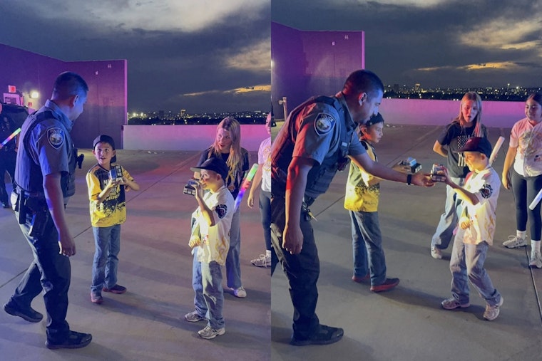 Socorro Police Department Joins Gold Out El Paso for Heroes in Gold Parade Honoring Children Fighting Cancer