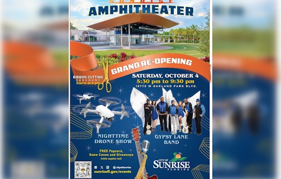 South Florida's Sunrise Amphitheater Celebrates Grand Re-Opening With Free Community Event
