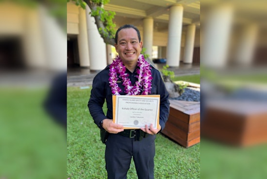 South Kohala's Officer Landon Takenishi Named Officer of the Quarter by HISSPA for Exemplary Service on Hawai‘i Island