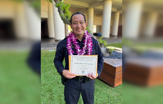 South Kohala's Officer Landon Takenishi Named Officer of the Quarter by HISSPA for Exemplary Service on Hawai‘i Island