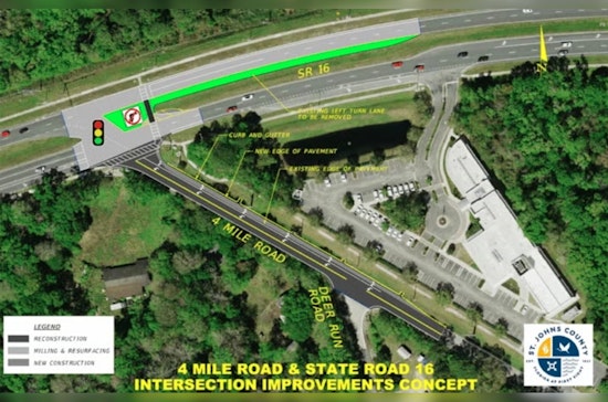 St. Johns County Invites Public Input on Four Mile Road and SR 16 Intersection Improvements