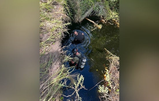St. Johns County Sheriff's Dive Team Retrieves Trailer from Swamp after I-95 Mishap