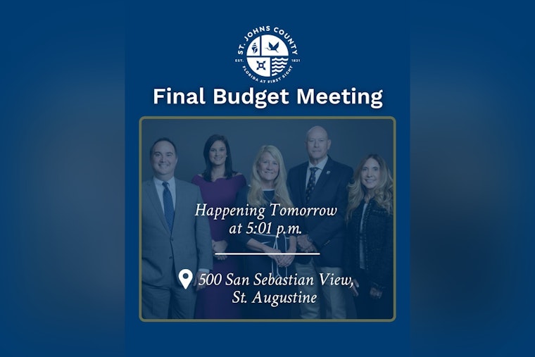 St. Johns County to Decide on Property Taxes and Budget at Upcoming Commission Meeting