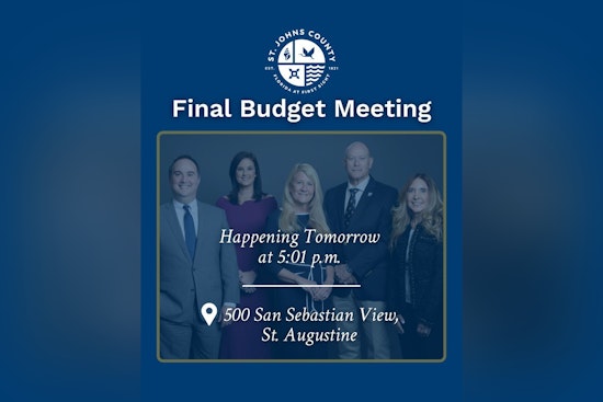 St. Johns County to Decide on Property Taxes and Budget at Upcoming Commission Meeting