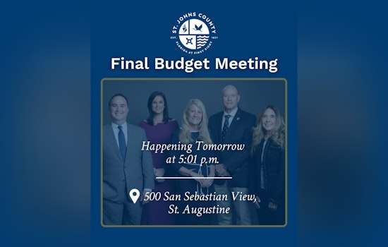 St. Johns County to Decide on Property Taxes and Budget at Upcoming Commission Meeting