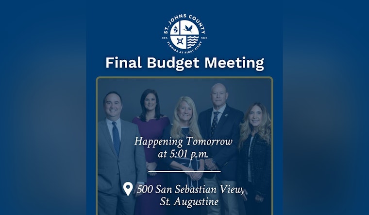 St. Johns County to Decide on Property Taxes and Budget at Upcoming Commission Meeting