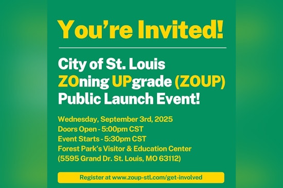 St. Louis Announces Comprehensive Zoning Code Overhaul, Invites Public to Launch Party at Forest Park